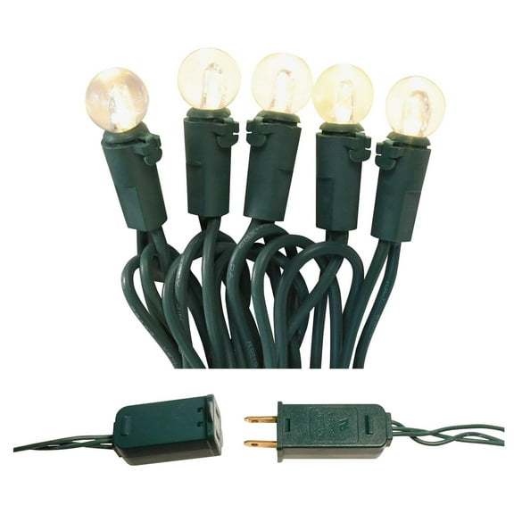 LumaBase Electric String Lights with Mini LED Globes (Warm White)