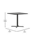thumbnail image 5 of Flash Furniture Stiles 36'' Square Black Laminate Table Top with 30'' x 30'' Table Height Base, 5 of 11