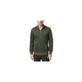 thumbnail image 1 of Club Room Mens Striped 1/4 Zip Sweatshirt, Green, Medium, 1 of 3