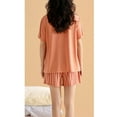 thumbnail image 3 of Defitshape Women's Soft Pajama Set Cute Pjs Short Sleeve Shorts Set Modal Comfy Fall Cool Lounge Summer Spring Sleepwear Breathable Pj Set Style6 Small, 3 of 4