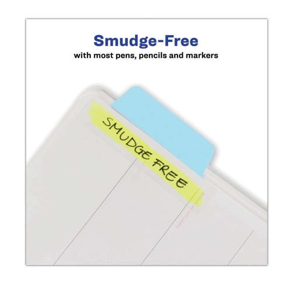 "Ultra Tabs Repositionable Margin Tabs, 1/5-Cut Tabs, Assorted Pastels, 2.5"" Wide, 48/pack | Bundle of 5 Packs"