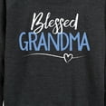 thumbnail image 3 of Instant Message - Blessed Grandma - Women's Lightweight French Terry Long Sleeve Shirt, 3 of 6