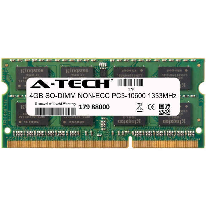 QTY 1x 4GB DDR3 2Rx8 PC3-10600 1333Mhz SO-DIMM memory Corsair for laptop