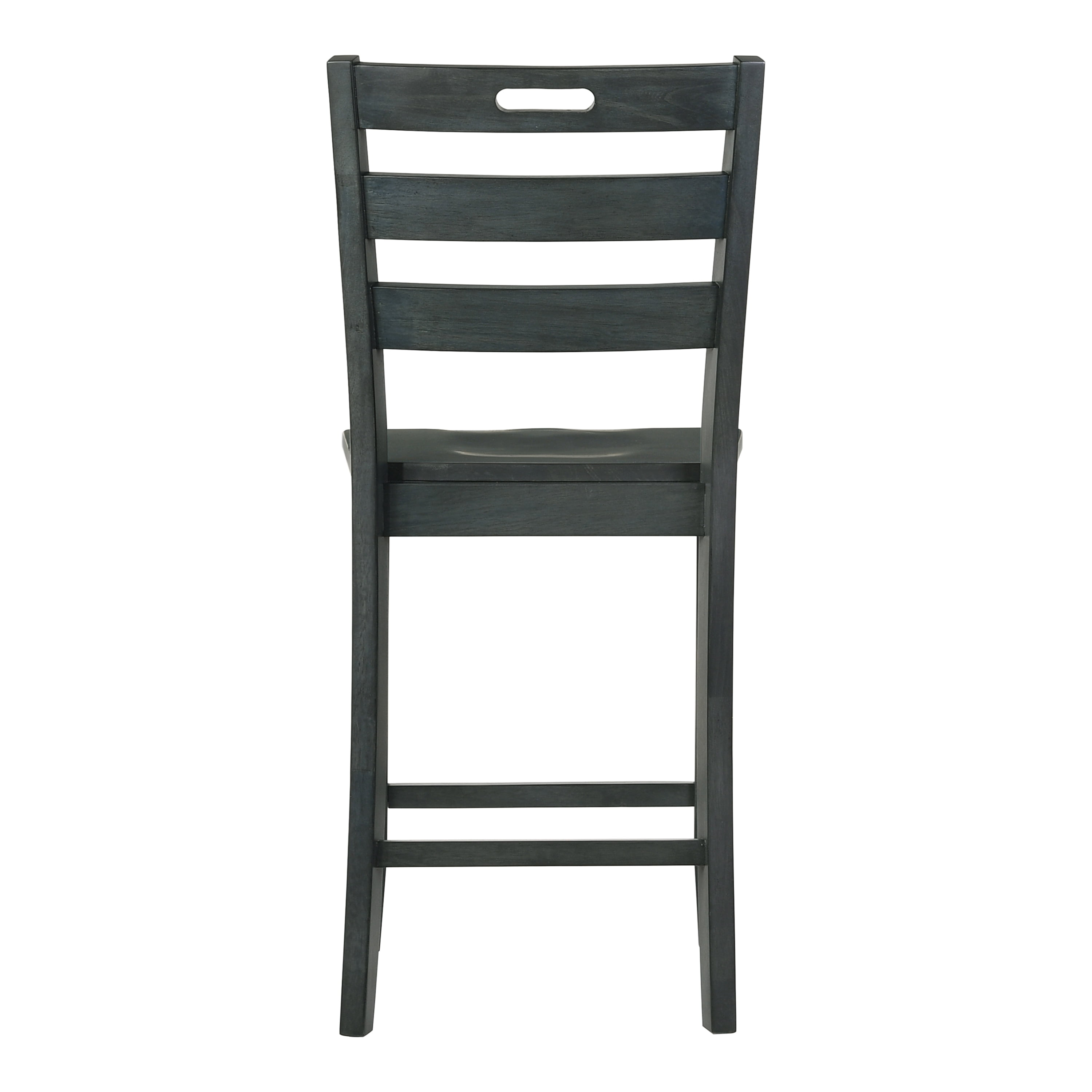 Furniture of America Moira Ladder Back Wood Antique Gray Counter Height Chairs (Set of 2)