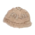 thumbnail image 2 of Sombrero de cubo para otoño e invierno, bonito sombrero de pescador, cálido, talla única, hecho a mano, único para chicas adolescentes, mujeres Yinane sombrero de copa, 2 of 6