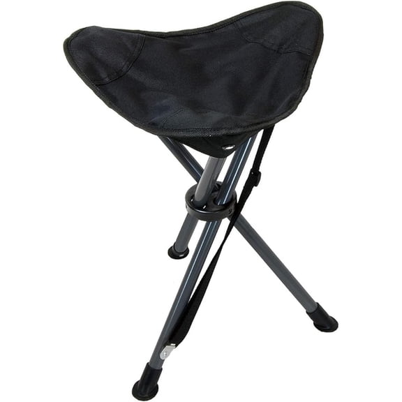 Portable Camping Stool, Collapsible, Lightweight, for Hiking, Hunting, Fishing, Beach stool Black