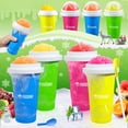 thumbnail image 5 of Tgosomt Slushy Cup, TIK TOK Frozen Magic Slushie Maker Cup Squeeze, Cool Fun Stuff Things Gadgets y grandes calcetines y regalos de elefante blanco (verde), 5 of 5