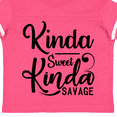 thumbnail image 4 of Inktastic Kinda Sweet, Kinda Savage Boys or Girls Toddler T-Shirt, 4 of 5