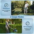 thumbnail image 3 of RELOIVE Electric Weed Wacker, Cordless Weed Eater with 2PCS 3000mAh Batteries and Charger, 5-in-1 Lawn Mower with Wheels, 43.3''-53.1'' Adjustable Grass Trimmer, Edger Lawn Tool for Garden Yard, 3 of 16