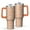 Dark-orange, variant on Camouflage 40oz Tumbler– Stainless Steel Insulated Tumbler with Handle and Straw, Large Capacity Travel Cup for Hot & Cold Drinks