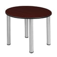 thumbnail image 1 of Regency TB3018RNDMHBPCM Table Mince Ronde Kee de 30 Po, Acajou et Chrome, 1 of 1