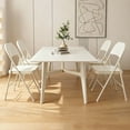 thumbnail image 2 of Mainstays Furniture Metal Folding Chairs, Cream, 2 of 9