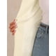 thumbnail image 5 of INSPIRE CHIC Blazer de mujer de tweed abierto de manga larga para trabajo, oficina y casual blanco XS, 5 of 6