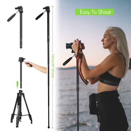 Tripod,Alloy Rotatable Load Ttt-009 Portable Monopod With Clip Remote Stand Alloy Rotatable Shutter Camera Stand Alloy Portable Monopod Camera Qisuo Ser Load With Buzhi