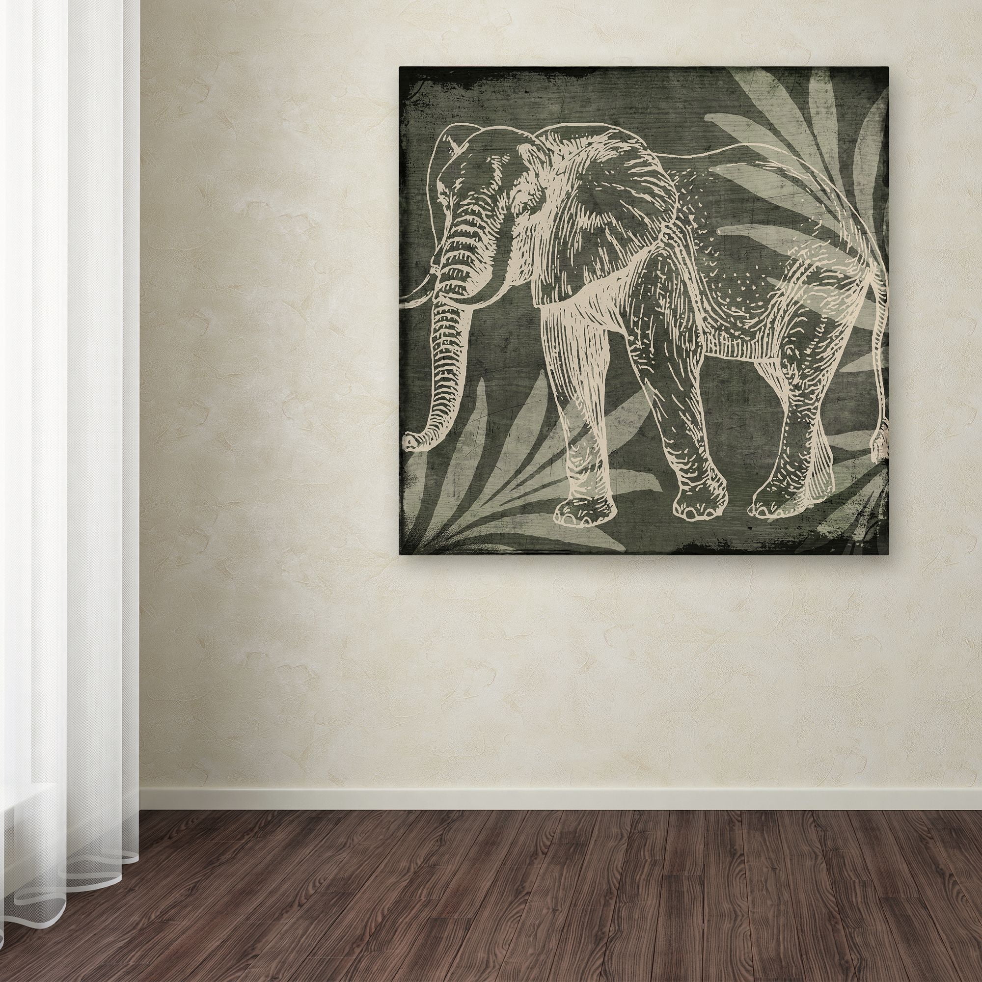 Trademark Fine Art "Elephant 1" Canvas Art by Color Bakery