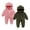 Army Green1, variant on 2PC Baby Girls Boys Clothes Baby Jumpsuit Newborn Fuzzy Fleece Snowsuit Winter Onesie Thicken Warm Hooded Rompers