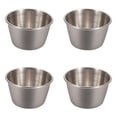 thumbnail image 2 of Ramekins Stainless Steel Condiment Sauce Cups, Metal Ramekins, Multifunctional Dipping Sauce Cups, Ideal for All Hot and Cold Sauces, Individual Portion Cups, 4 Pcs, 2.36x1.73", 2 of 5