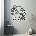 thumbnail image 4 of LaModaHome Exclusive Horse Farm, Little Horse Metal Wall Art – Durable & Artistic Metal Wall Art for Home and Office Decor, Perfect for Any Interior Design Aesthetic, 4 of 5