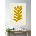 thumbnail image 2 of Abstract Seagrass - Ochre #1 #Wall #Art Poster Wall Art, Modern Wall Decor For Living Room Bedroom, 8x12 UNFRAMED, 2 of 3