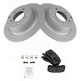 thumbnail image 3 of TRQ Rear Metallic Brake Pads & G-Coated Rotors Kit Fits Select Chrysler Dodge Jeep Mitsubishi, 3 of 5