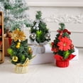 thumbnail image 4 of Fnochy Tabletop Mini Christmas Tree, Artificial Small Xmas Tree Decor with Ornaments Miniature Tree with Ball, Snow and Baubles for Crafts Home Desktop Desk Festive Holiday Decoration, 7.87" Tall, 4 of 5