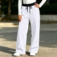 thumbnail image 6 of Busydd Teen Girls Sweatpants 5-15 Years Comfortable Elastic Waist Drawstring Athletic Pants Trendy Colorblock Side Pockets Casual Pants for Girls 9-10 Years, 6 of 8