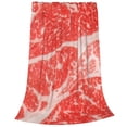 thumbnail image 2 of Balery Beef Steaks Manta de Felpa Suave y Acogedora – Cobija de Franela Aterciopelada para Cama, Lavable y Cálida para Sofá, Mascotas, Transpirable-40"x30", 2 of 7