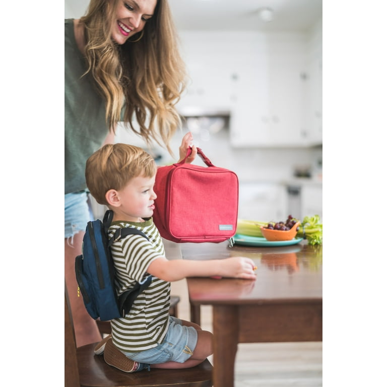 Simple Modern Kids Lunch Box for Toddler | Reusable Insulated Bag for Boys  | Meal Containers for School with Exterior and Interior Pockets | Hadley