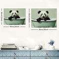 thumbnail image 6 of JRXY  Happy Panda in Bathtub Canvas Wall Art by Roozbeh 16x12inch, 6 of 6
