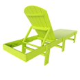 thumbnail image 3 of WestinTrends Classic Adirondack Poly Reclining Chaise Lounge,Lime, 3 of 5