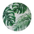 thumbnail image 2 of HENGT Tropical Tablecloth,Forest Green Table Cloth.Green Table Cloth Round,Jungle Tablecloth for Birthday Parties Jungle Theme Party, Baby Showers,Jungle Themed Party Round Tablecloth White, 2 of 7