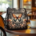 thumbnail image 3 of Kuiaobaty Butterfly Mushroom Print Crossbody Bag for Women, Medium Size Vegan Leather Shoulder Handbag Crossbody, Multi Pockets Sling Purse with Adjustable Strap for Travel, 3 of 7