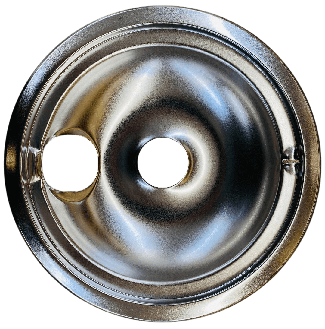 Chrome Burner Pans for General Electric, (2) WB31M15 & (2) WB31M16