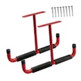 thumbnail image 1 of Flynix 2 Pieces Overhead Garage Storage Hook Hanging Hook Metal Display Rack Heavy Duty red, 1 of 9