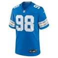 thumbnail image 2 of Men's Nike D.J. Reader  Blue Detroit Lions Team Game Jersey, 2 of 6