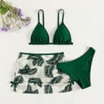 thumbnail image 6 of 8-14T Girls Swimsuits 3 Piece Bathing Suit Printed Strap Bikini Set with Cover Up Skirt Beach Swimwear, 6 of 7