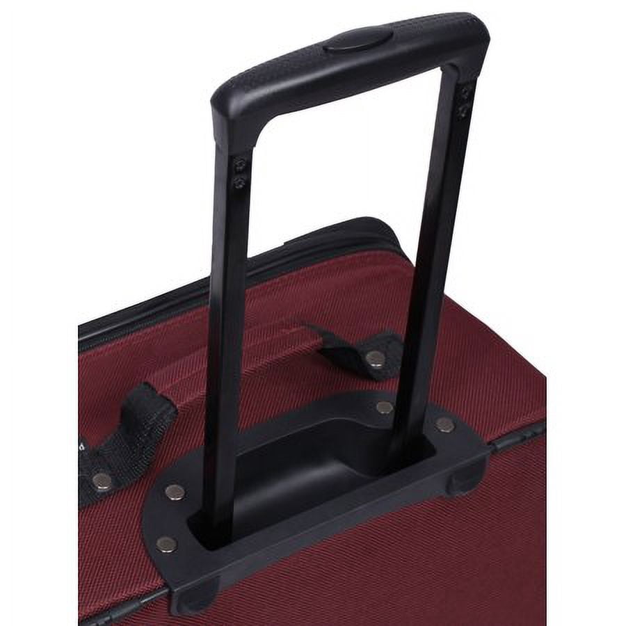 Protege 28 Inch Regency Soft Side Checked 2-Wheel Upright Luggage, Wine (Walmart Exclusive)