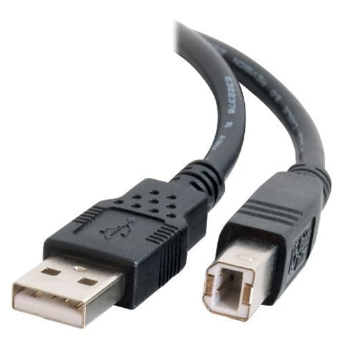 C2G 28104 USB Cable - USB 2.0 A Male to B Male Cable for Printers, Scanners, Brother, Canon, Dell, Epson, HP and more, Black (16.4 Feet, 5 Meters)