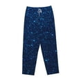 thumbnail image 6 of Fotbe Sparkling Blue Glitter Women's Pajama Pants,Sleepwear Pants,Pj Bottoms Drawstring And Pockets-Large, 6 of 7