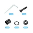 thumbnail image 3 of Uxcell 1" Skateboard Hardware Kit Screws Axle Nuts Washers Spacers, Black 1 Set, 3 of 4