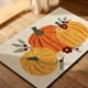thumbnail image 5 of Bonita decoración otoñal para baño, cocina, casa de campo otoñal, alfombrilla de baño antideslizante con forma de calabaza otoñal, alfombra de baño de microfibra lavable, 5 of 5