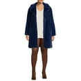 thumbnail image 3 of Time and Tru Women's and Plus Full Length Faux Fur Coat, 3 of 5