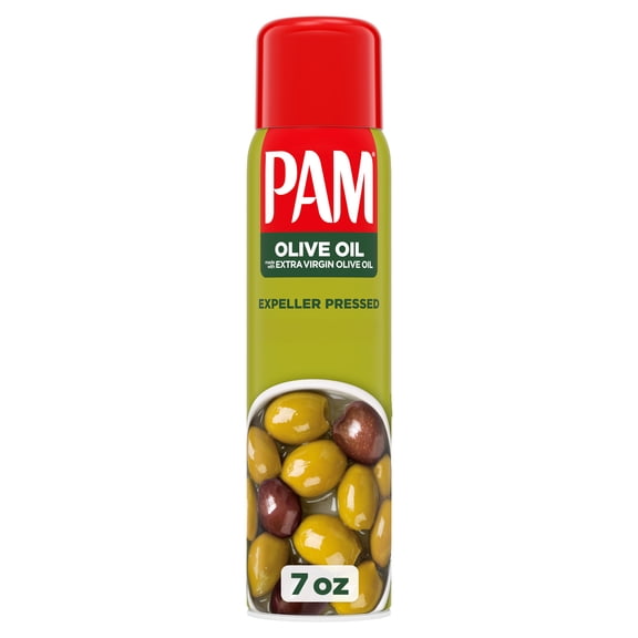PAM Non-Stick Cooking Spray, Olive Oil, Great for Air Fryer, Baking & Grilling, 7 oz.