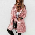 thumbnail image 2 of asdoklhq Winter Coats for Women Plus Size Clearance,Pocket Winter Warm Coat Slim Fit Long Coat Outwear, 2 of 3