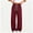 Wine, variant on Ruohan Women's Wide Leg Sweatpants, High Waist Drawstring Track Pants with Pockets, Side Stripe