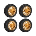 thumbnail image 1 of 1:10 RC Car Wheels And Tires Set,Aluminum Alloy RC Wheel Rim And Rubber Tires Set For 1:10 Remote Control Car, 1 of 8