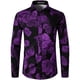 thumbnail image 3 of Nuevas camisas para hombre, manga larga, estampado de flores en 3D, solapa con botones, ropa de verano para hombre, camisetas de moda para fiesta de graduación, cumpleaños y novio, 3 of 5