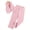 Pink, variant on KYAIGUO Girl's 2 Piece Outfits Sleeveless V Neck Vest Coat Blazer Jacket Solid Color Lapel Suit Open Front Jacket and Pants Set Sized 4-7T