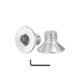 thumbnail image 1 of Tornillos de cabeza plana Uxcell, tornillos de cabeza de acero inoxidable 304, tornillos de cabeza hexagonal con socket, tornillos de cabeza plana M3 x 4mm, 1 of 7