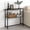 Charcoal Gray, variant on Manora Farmhouse Console Table, 2-Tier Console Table, Narrow Sofa Table with Adjustable Feet for Entryway, Living Room, Rustic Brown